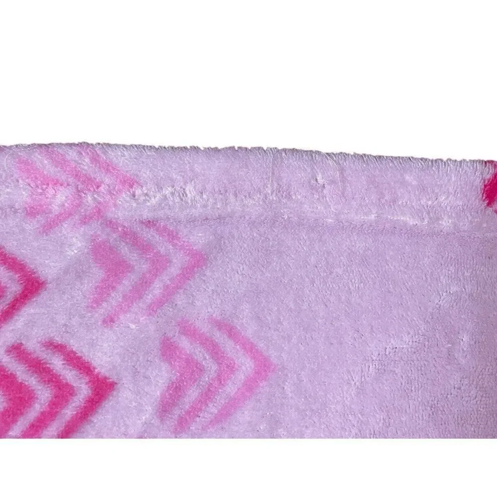 Pink Hearts Blanket Throw 88 x 74 Soft Love Cuddle Girly Winter Warm Cozy Cute